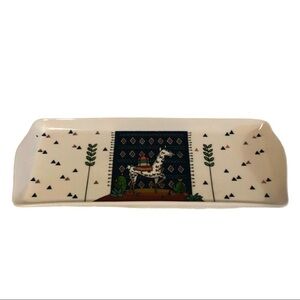 Llama Rectangular Serving Tray Grace Fine Porcelain